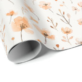 Pfirsichblüten Geburtstag Geschenkpapier (Rolleneckpunkt)