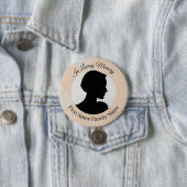 Pfirsichblüten-Gedenkfoto-Button Button (Beispiel)