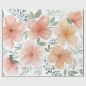 Pfirsichblüten Geschenkpapier (Flach)