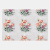 Pfirsichblüten Geschenkpapier Set (Vorderseite 3)