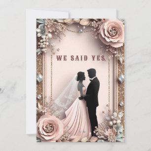 🌸 Pfirsichblüten Hochzeit im Frühling ✨ Einladung
