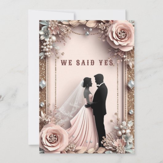 🌸 Pfirsichblüten Hochzeit im Frühling ✨ Einladung (Vorderseite)