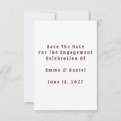 🌸 Pfirsichblüten Hochzeit im Frühling ✨ Save The Date (Rückseite)