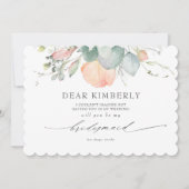 Pfirsichblüten - mein Vorschlag für eine Überbrück Einladung (Vorderseite)