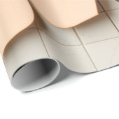 Pfirsichblüten-Mosaik Modern Geschenkpapier (Rolleneckpunkt)