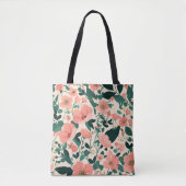 Pfirsichblüten-Muster Tasche (Vorderseite)