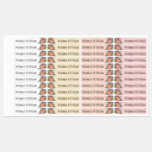 Pfirsichblüten Name hinzufügen Etiketten (Blatt)