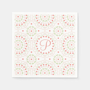 Pfirsichblüten-Papier-Anfangstuch Serviette