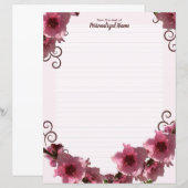 Pfirsichblüten Papierblätter (Vorne/Hinten)