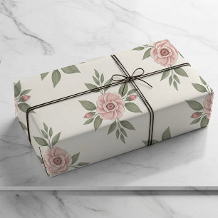 Pfirsichblüten-Streuwrapierpapier Geschenkpapier