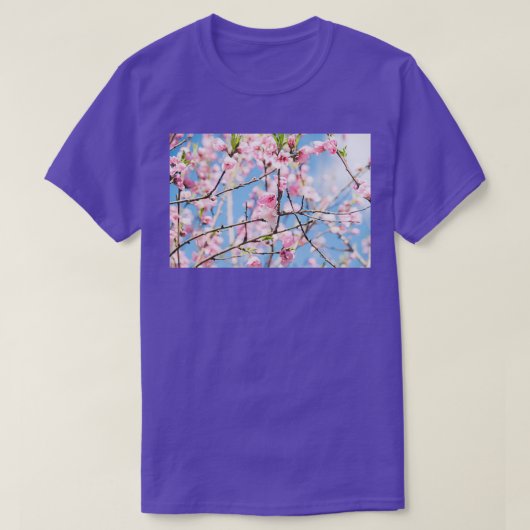 Pfirsichblüten T-Shirt (Design vorne)