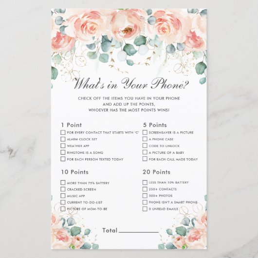 Pfirsichblütenblüte Was ist in deinem Handyspiel B (Vorderseite)