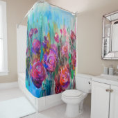 Pfirsichblütenschrei, moderne Gemälde, Öl auf ca. Duschvorhang (Beispiel)