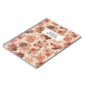 Pfirsichbraun Notizblock (Linke Seite)