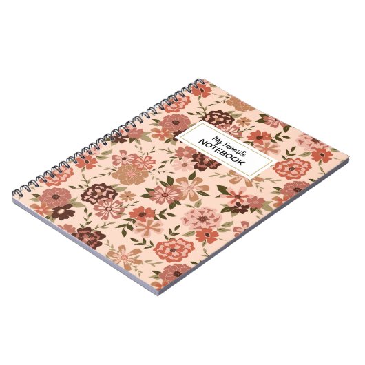 Pfirsichbraun Notizblock (Linke Seite)