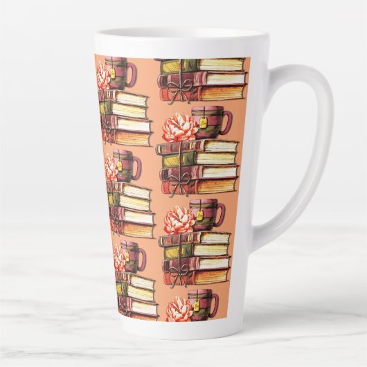 Pfirsichbücher und Tee Milchtasse (Rechts)