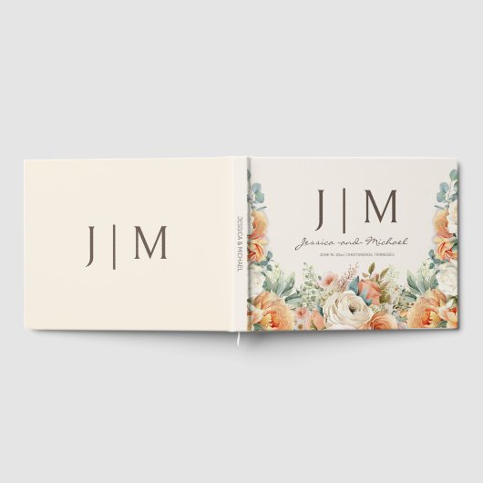 Pfirsichcreme Gästebuch (Voll)