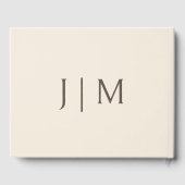 Pfirsichcreme Gästebuch (Rückseite)