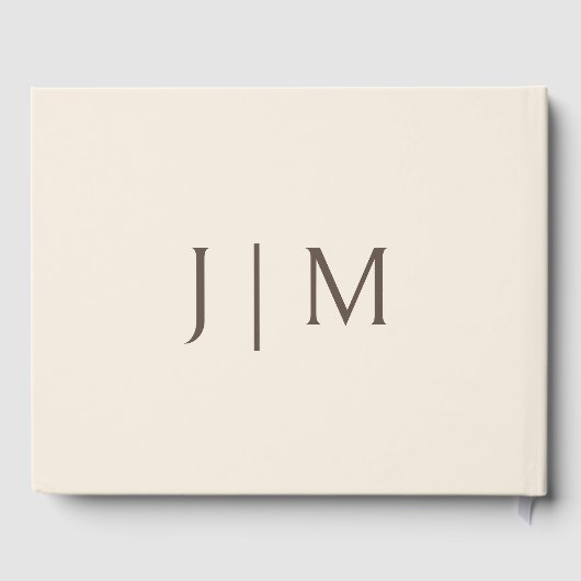 Pfirsichcreme Gästebuch (Rückseite)