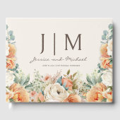 Pfirsichcreme Gästebuch (Vorderseite)