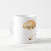 Pfirsichcreme-Pilz Kaffeetasse (Vorderseite Links)