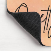 Pfirsichdunst und Wolkencreme AI-Kunst Mousepad (Ecke)