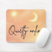 Pfirsichdunst und Wolkencreme AI-Kunst Mousepad (Mit Mouse)