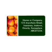 Pfirsiche Adressaufkleber (Vorne)