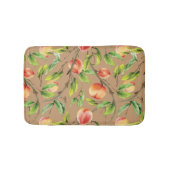 Pfirsiche am Baum Badematte (Vorderseite)