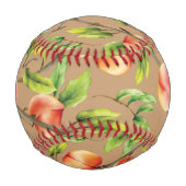 Pfirsiche am Baum Baseball (Rückseite)