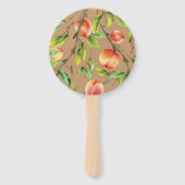 Pfirsiche am Baum Fächer (Vorderseite)