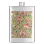 Pfirsiche am Baum Flachmann (Vorderseite)