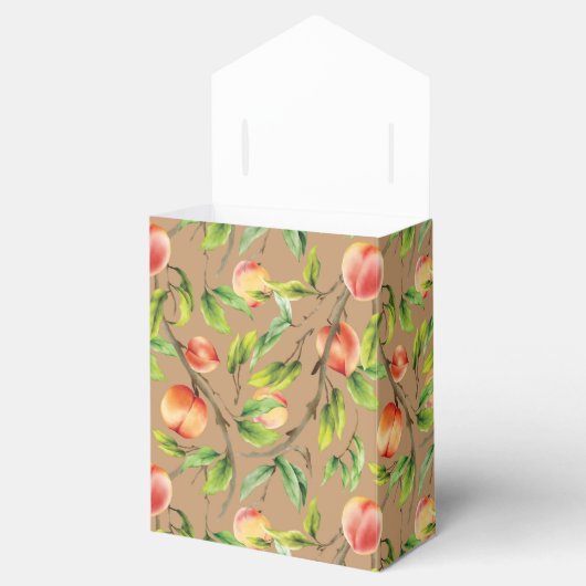 Pfirsiche am Baum Geschenkschachtel (Geöffnet)