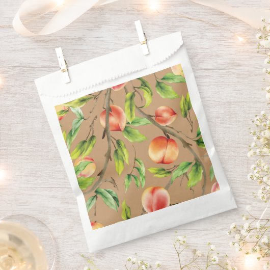 Pfirsiche am Baum Geschenktütchen (Ausgeschnitten)