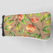 Pfirsiche am Baum Golf Headcover (Vorderseite)