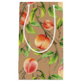 Pfirsiche am Baum Kleine Geschenktüte (Vorderseite)