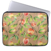 Pfirsiche am Baum Laptopschutzhülle (Vorderseite)