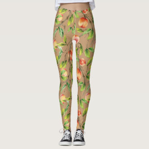 Pfirsiche am Baum Leggings