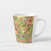 Pfirsiche am Baum Milchtasse (Rechts)