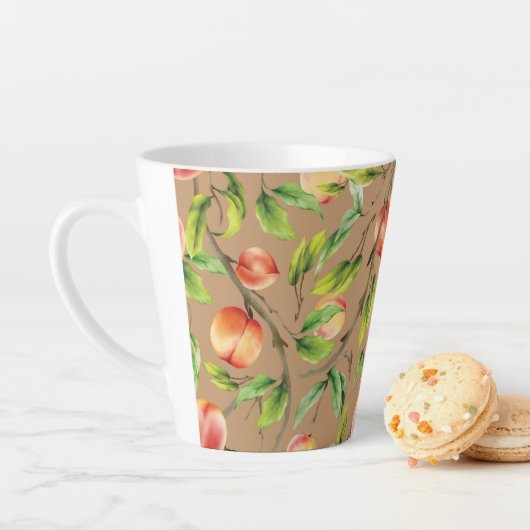 Pfirsiche am Baum Milchtasse (Beispiel)