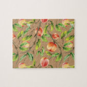 Pfirsiche am Baum Puzzle (Horizontal)