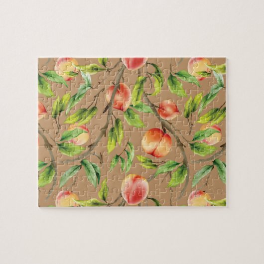 Pfirsiche am Baum Puzzle (Horizontal)