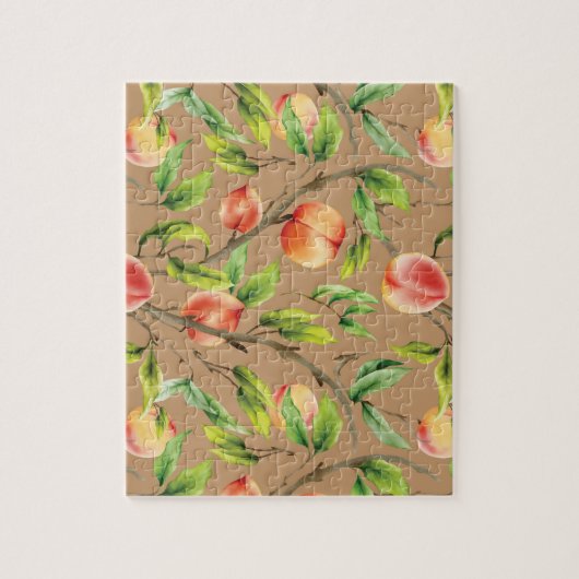 Pfirsiche am Baum Puzzle (Vertikal)