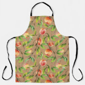 Pfirsiche am Baum Schürze (Vorderseite)
