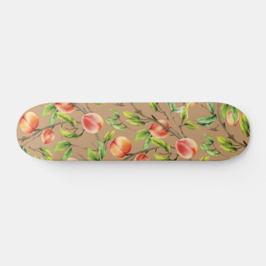 Pfirsiche am Baum Skateboard (Horizontal)