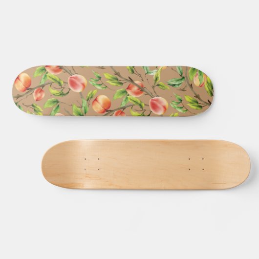 Pfirsiche am Baum Skateboard (Horizontal)