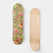 Pfirsiche am Baum Skateboard (Vorderseite)