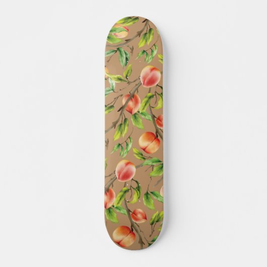 Pfirsiche am Baum Skateboard (Vorne)