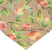 Pfirsiche am Baum Tischdecke (Schrägansicht)