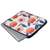 Pfirsiche Apricot Blätter Creme Background Laptopschutzhülle (Vorne Knopf)